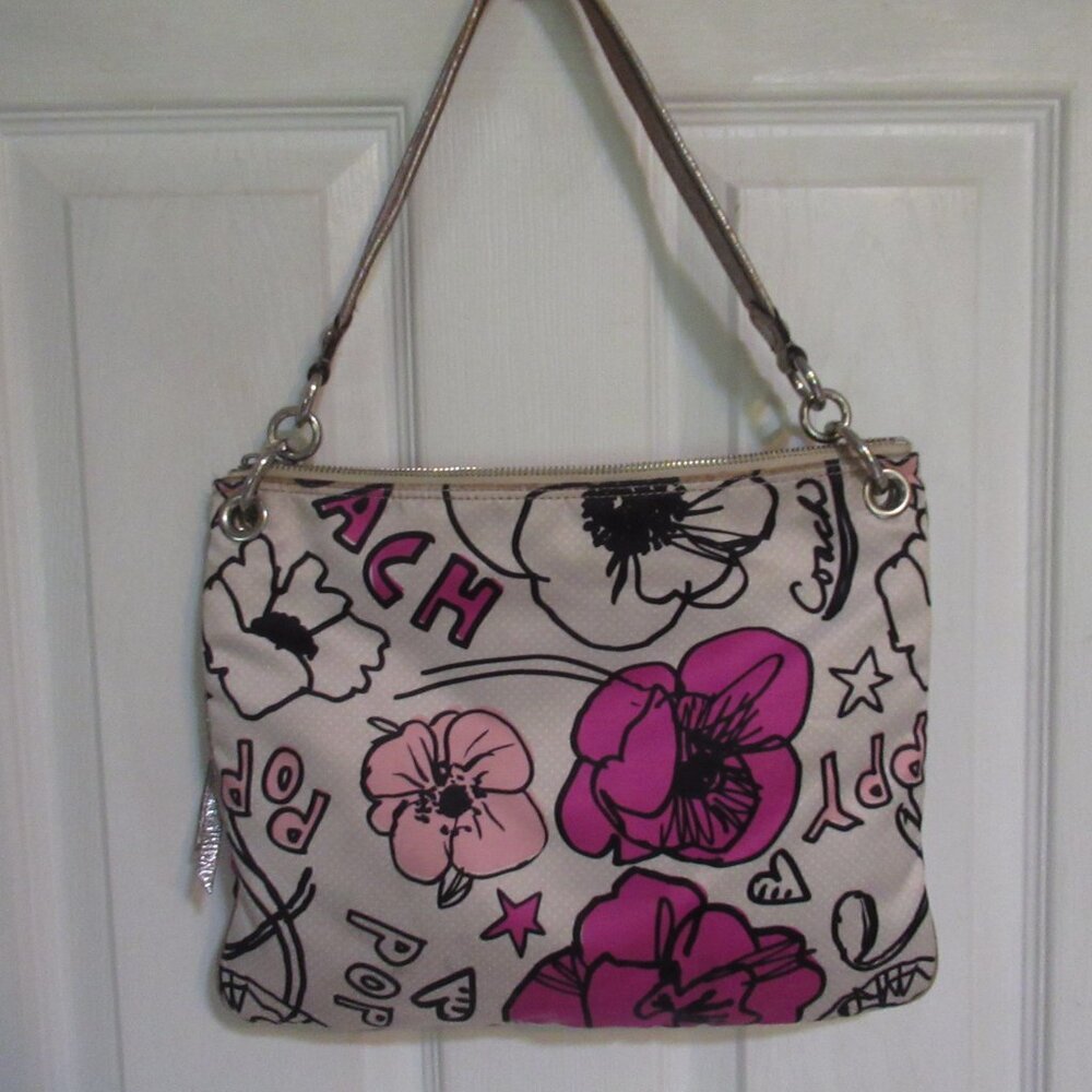 Coach Kyra Graffiti Shoulder Bag - Picture 3 of 12